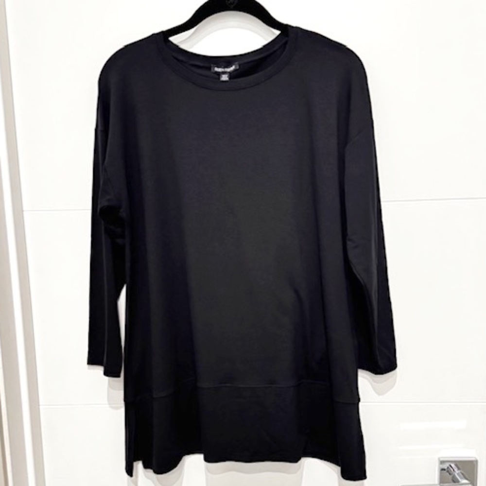 Eileen Fisher Round Neck long Sleeve Tunic T-shirt